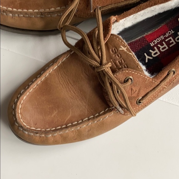 Sperry Men’s Fur Lined Loafer Slip on Shoe 7 - Picture 2 of 7
